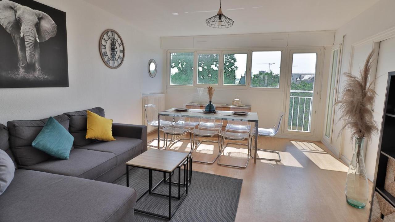 Spacieux appartement avec Balcons, 4 chambres, espace&confort, Centre Gare Rennes Extérieur photo