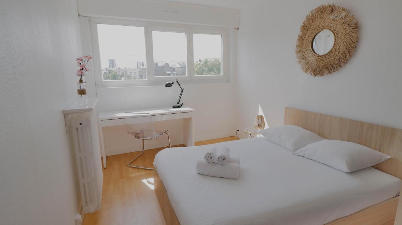 Spacieux appartement avec Balcons, 4 chambres, espace&confort, Centre Gare Rennes Extérieur photo